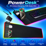 PowerDesk Wireless Charging RGB Desk Mat