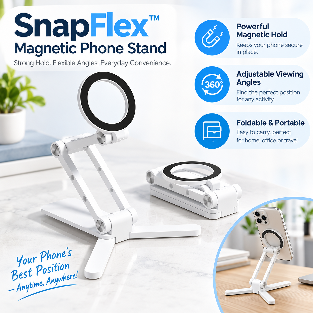 10002 SnapFlex Magnetic Phone Stand - Image 1